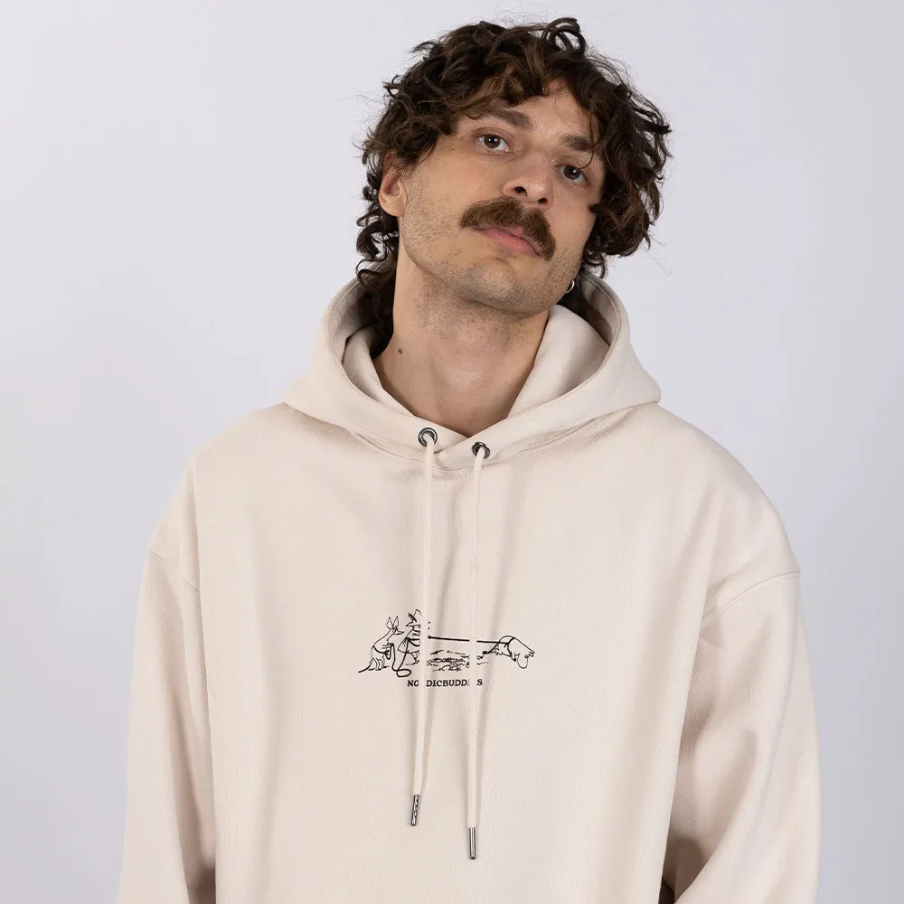 Moomintroll Comet Moomin sweat à capuche beige coton épais