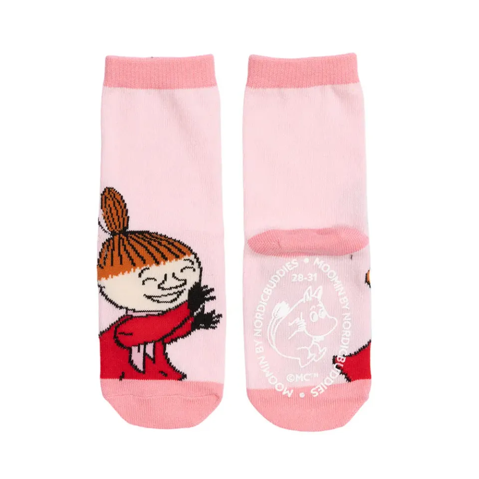 Moomintroll Little My chaussettes enfant roses antidérapantes