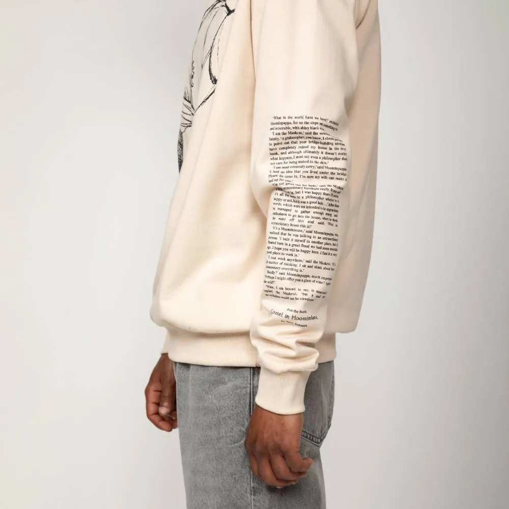 Moomintroll Muskrat Sweat beige coton homme