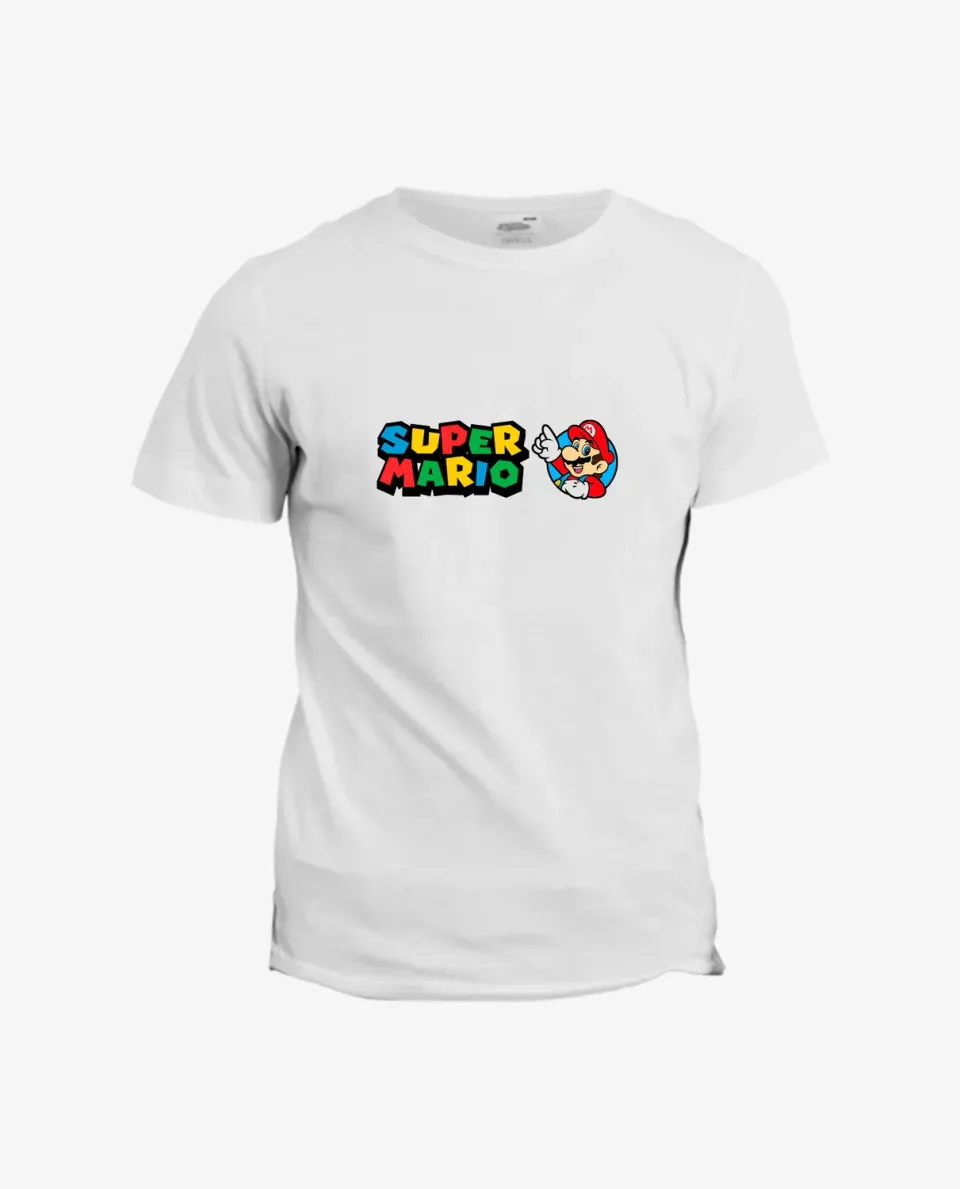 Pixgoodies Super Mario classique jeu vidéo t-shirt coton