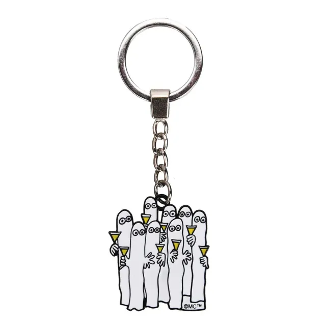 Moomintroll Hattifatteners Cocktails porte-clés métal 4-6 cm