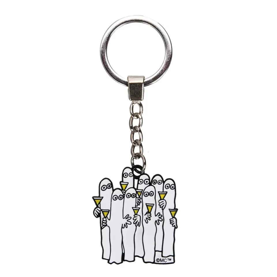 Moomintroll Hattifatteners Cocktails porte-clés métal 4-6 cm
