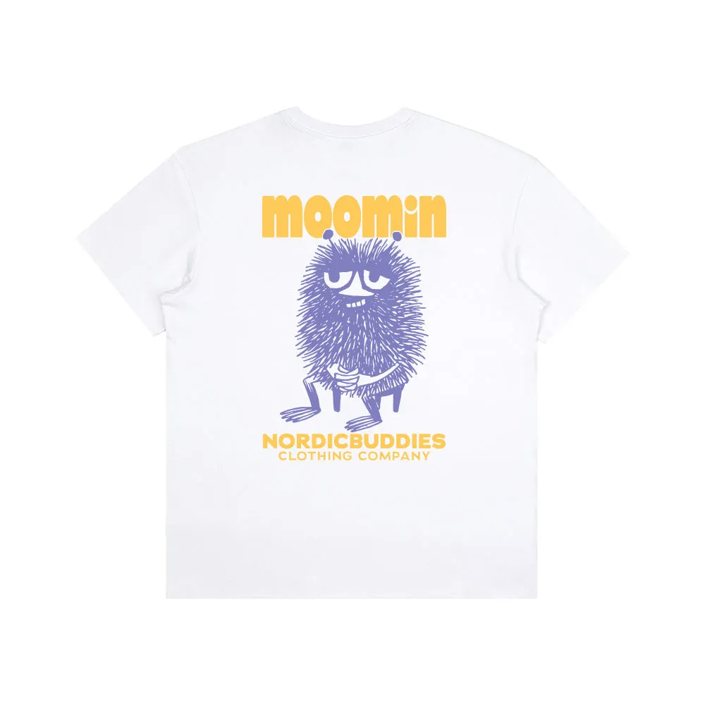 Moomintroll Stinky Sitting t-shirt blanc coton oversize