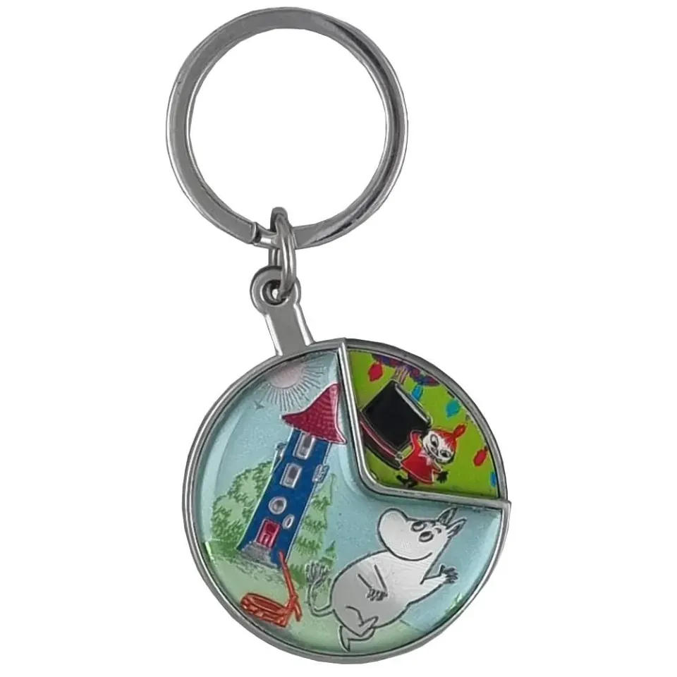 Moomintroll Spinning porte-clés tournant 4 amis