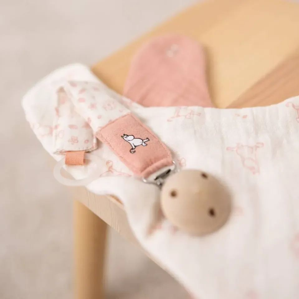 Moomintroll attache-tétine tissu naissance
