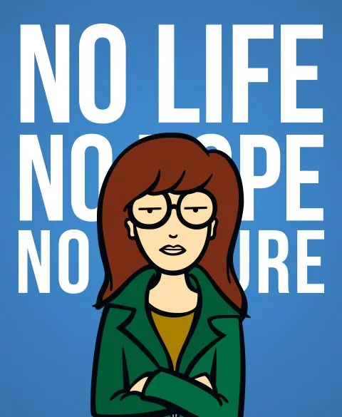 Pixgoodies Daria No life, No hope, No future mug