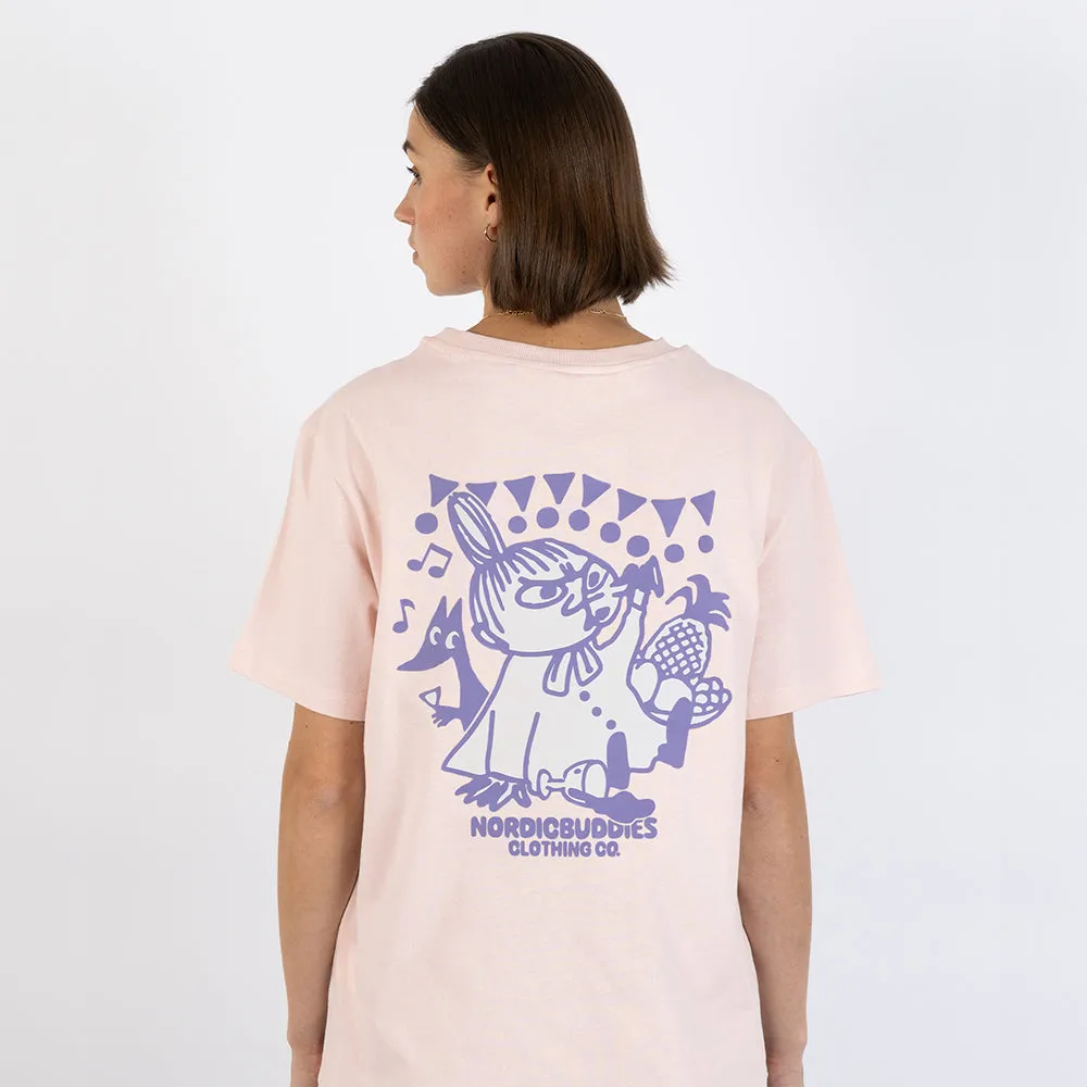 Moomin Little My's Party T-shirt Pink t-shirt rose