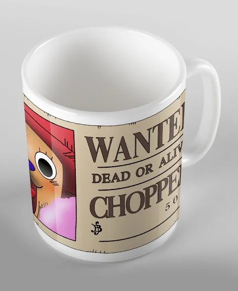 Pixgoodies One Piece Chopper Wanted mug