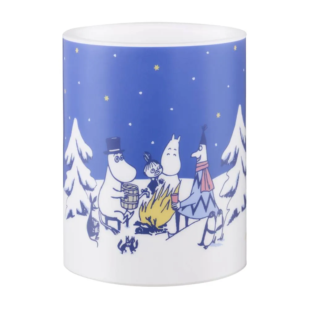 Moomintroll Starry Night bougie LED 12,5 cm nuit d’hiver