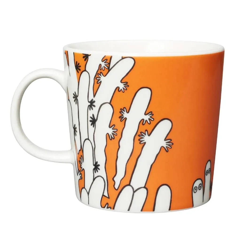 Moomintroll Hattifatteners mug 0,3 l orange en vitro porcelaine