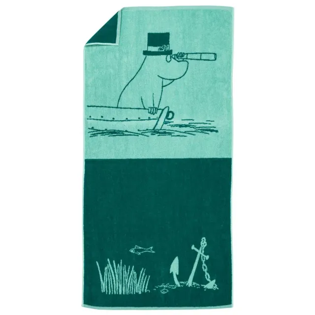Moomintroll Moominpappa serviette de bain coton bio 70x140 cm