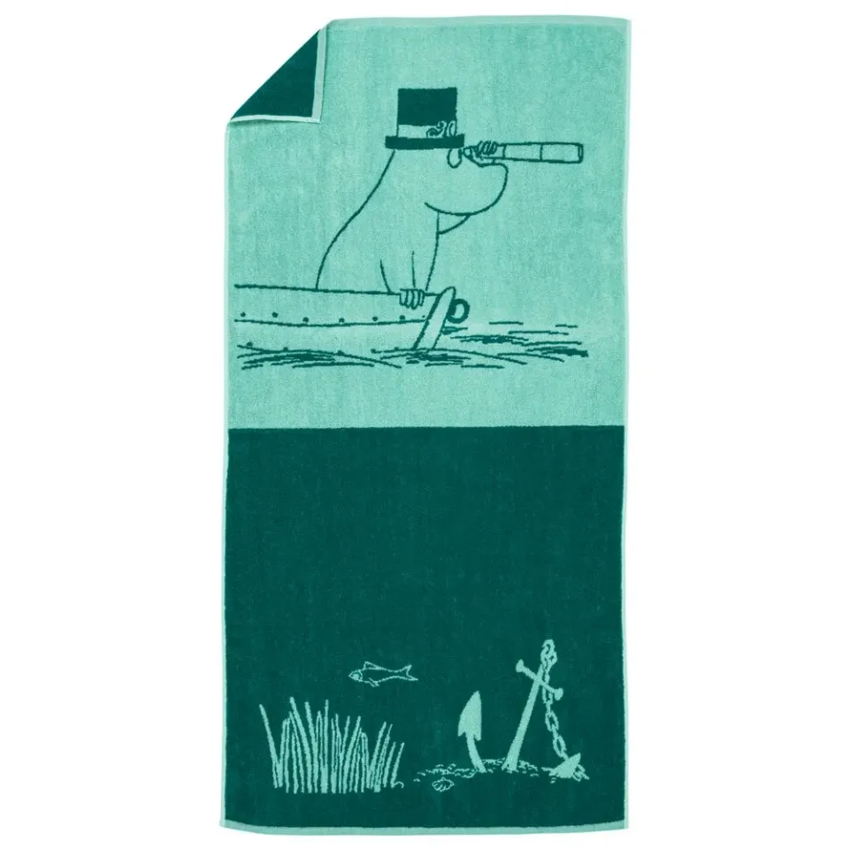 Moomintroll Moominpappa serviette de bain coton bio 70x140 cm