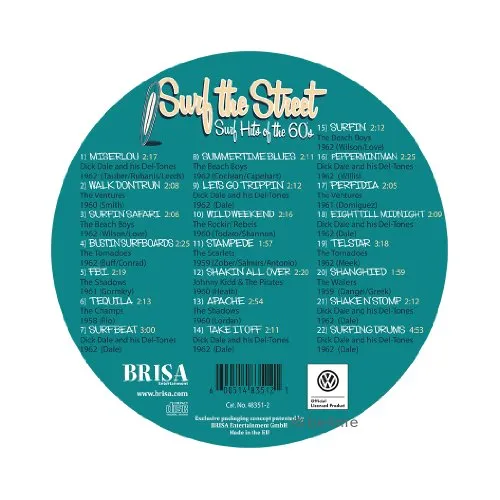 Brisa VW Collection T1 Combi CD compilation surf 22 titres