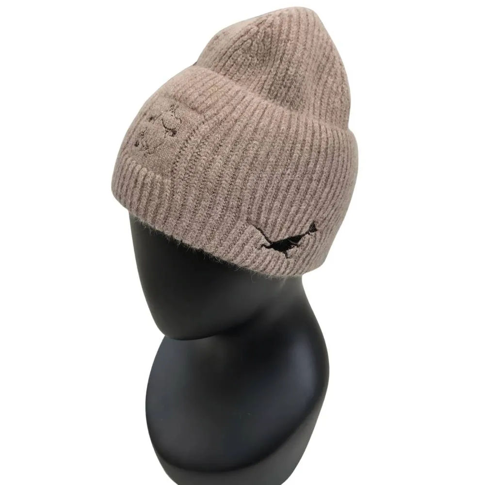 Moomintroll bonnet angora adulte taille unique