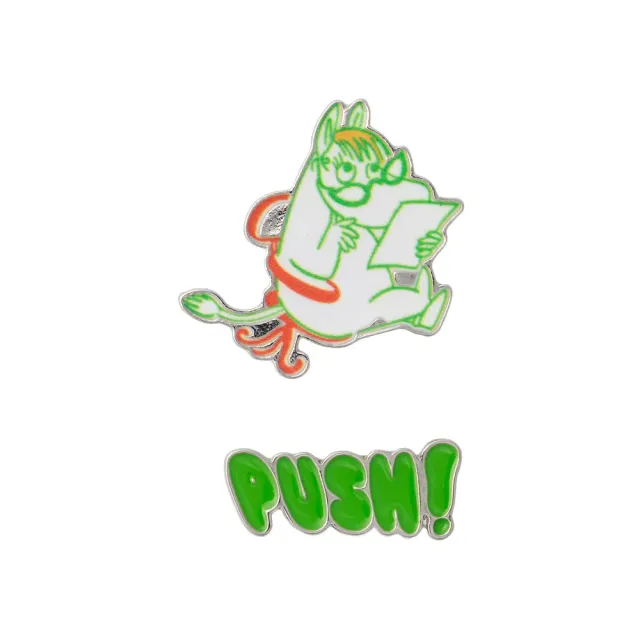 Moomintroll Boss Lady pins x2 Snorkmaiden Push