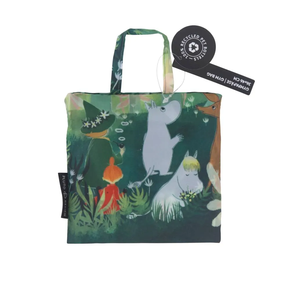 Moomintroll Family sac gym vert 35x41 cm recyclé