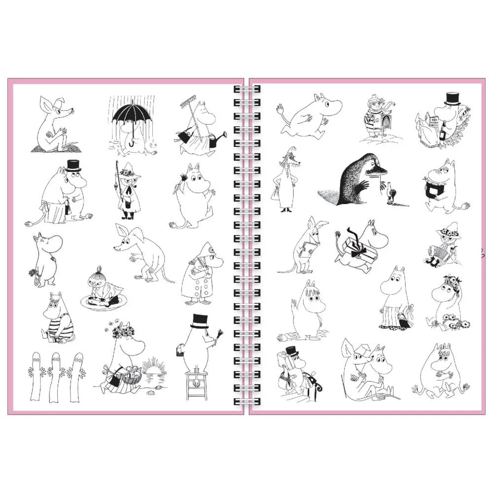 Moomintroll Little My Diary agenda 2027 rose A5