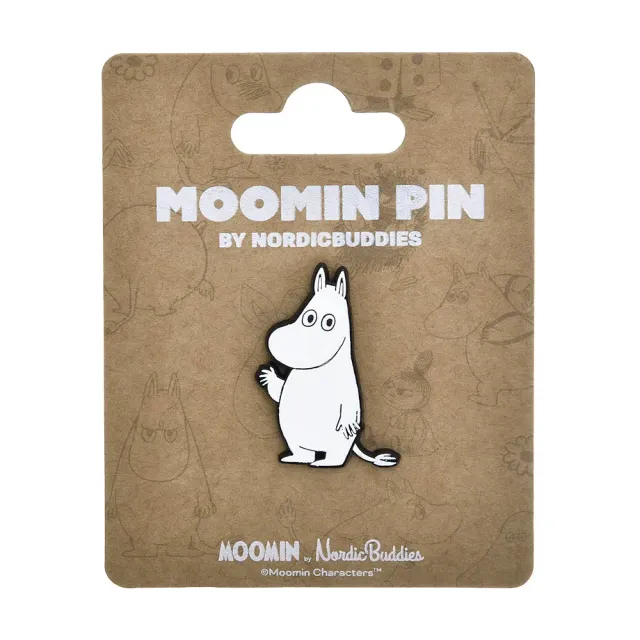 Moomintroll Hello Pin's Métal Blanc 4x3 cm