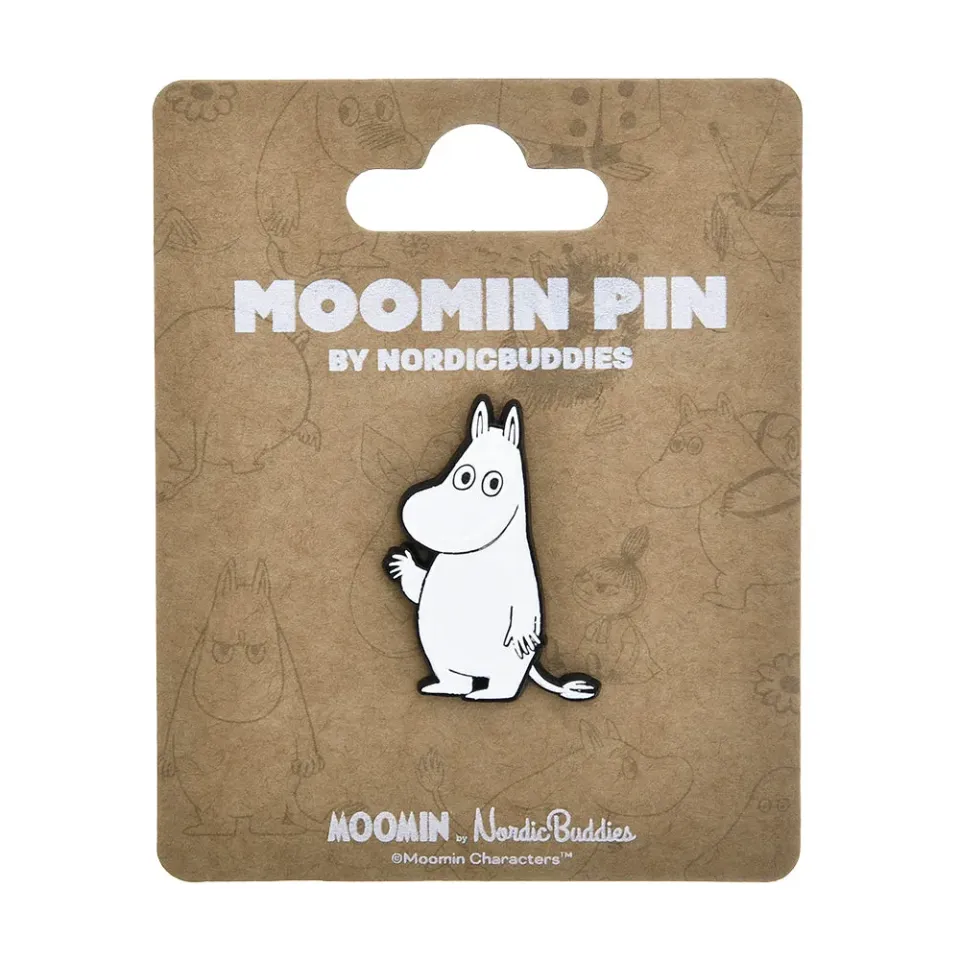 Moomintroll Hello Pin's Métal Blanc 4x3 cm