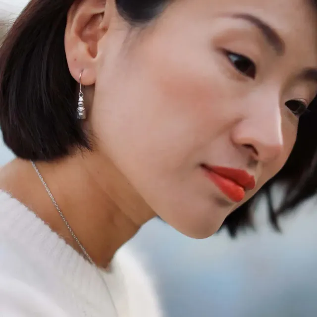 Moomintroll Lumoava Moominmamma boucles d’oreilles argent