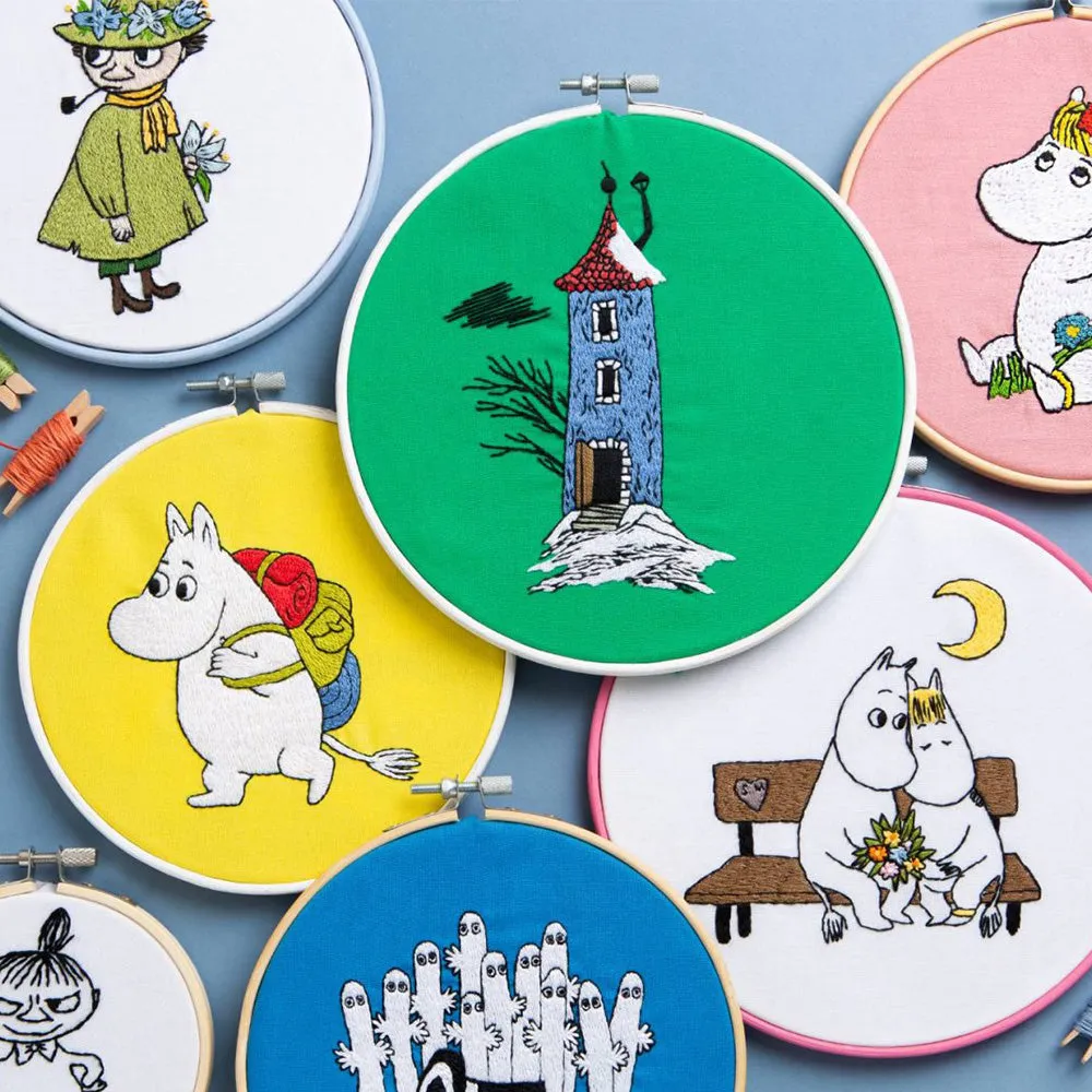 Moomintroll Livre Broderie Anglais 10 Projets