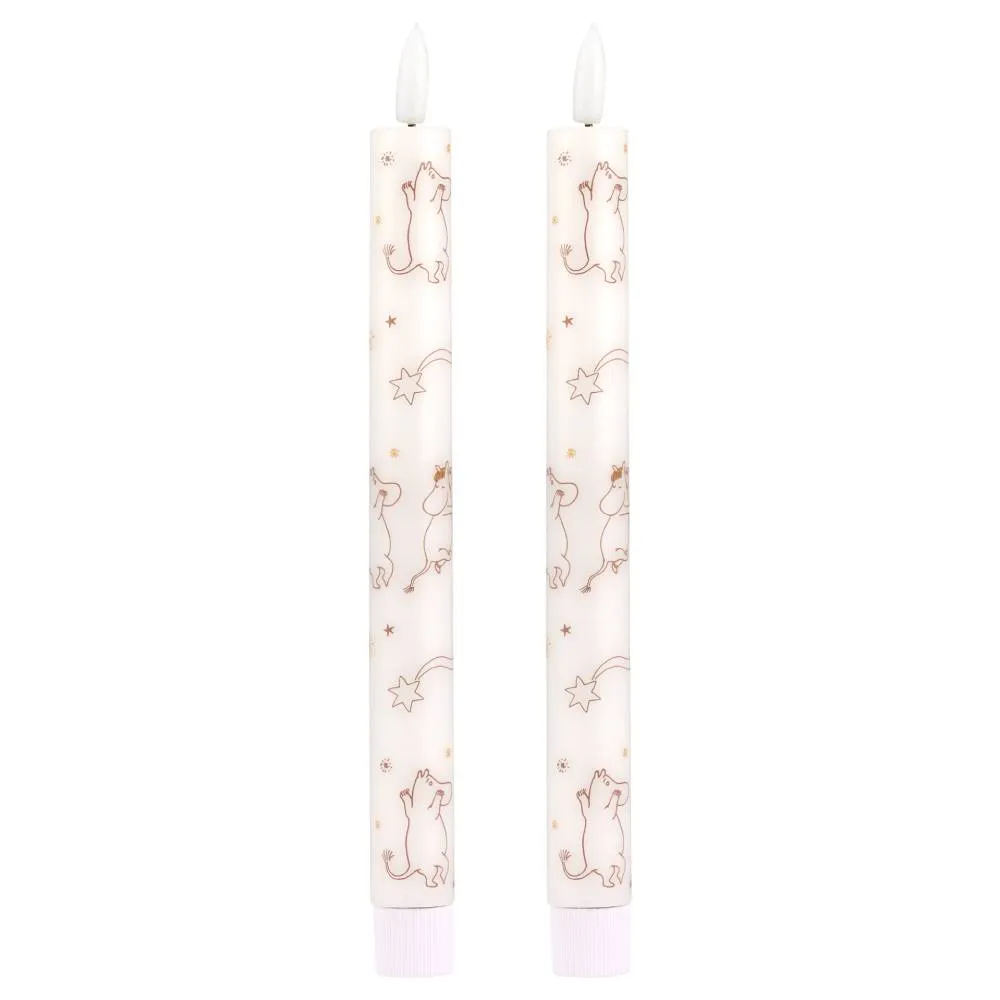 Moomin Comet bougies LED cire lot de 2 25 cm