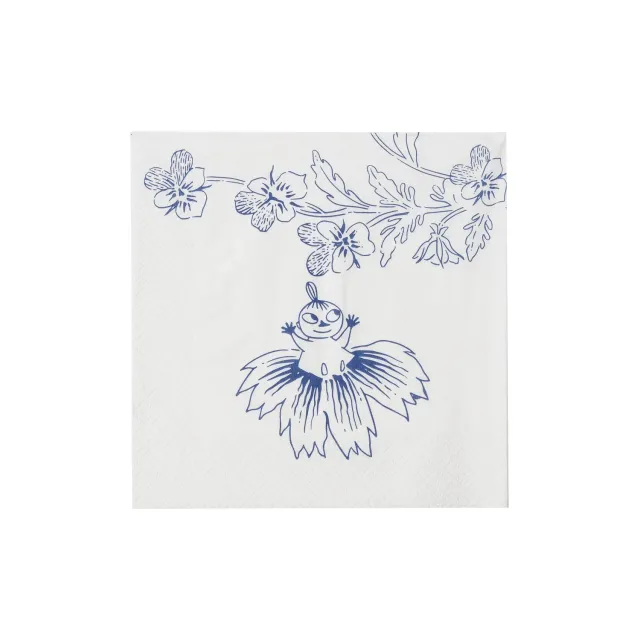Moomintroll Haru serviettes papier 33cm bleues