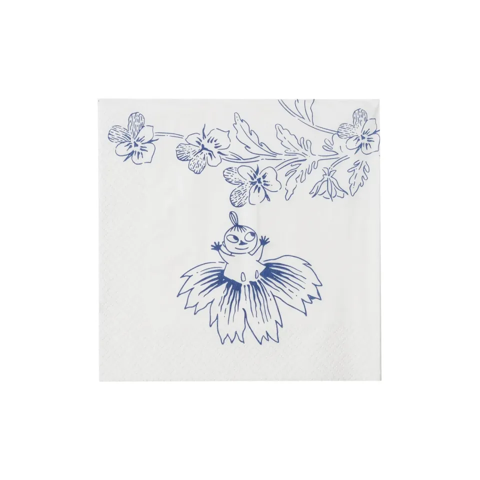 Moomintroll Haru serviettes papier 33cm bleues