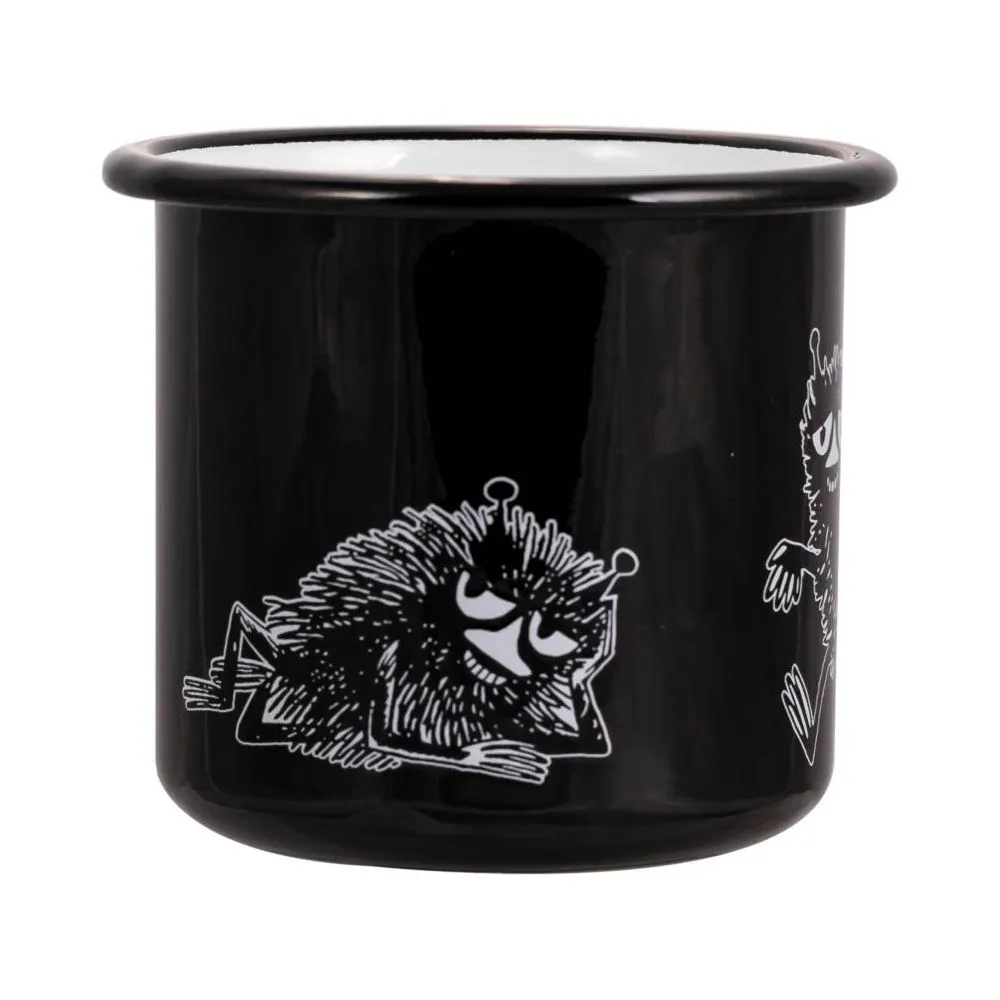 Moomintroll Retro Stinky mug emaille noir 37 cl
