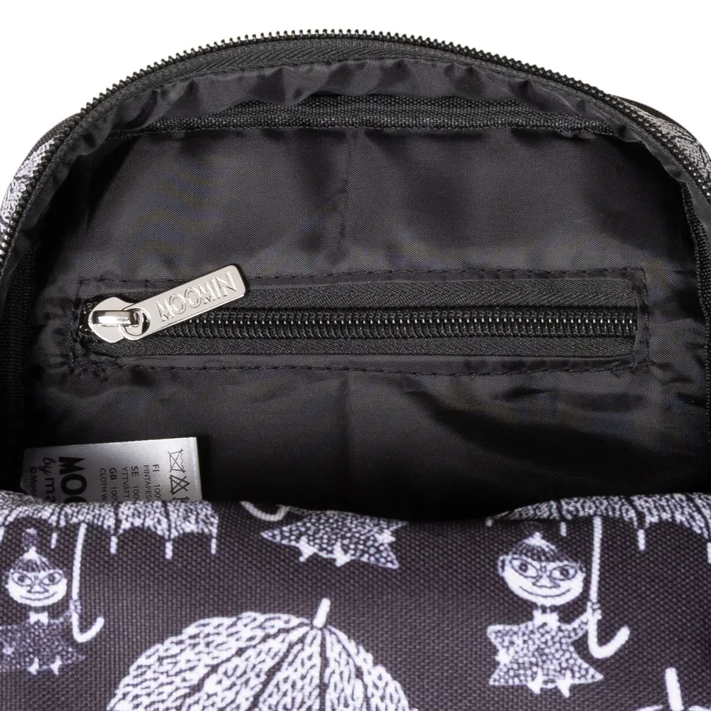 Little My Rain sac bandoulière noir blanc imperméable