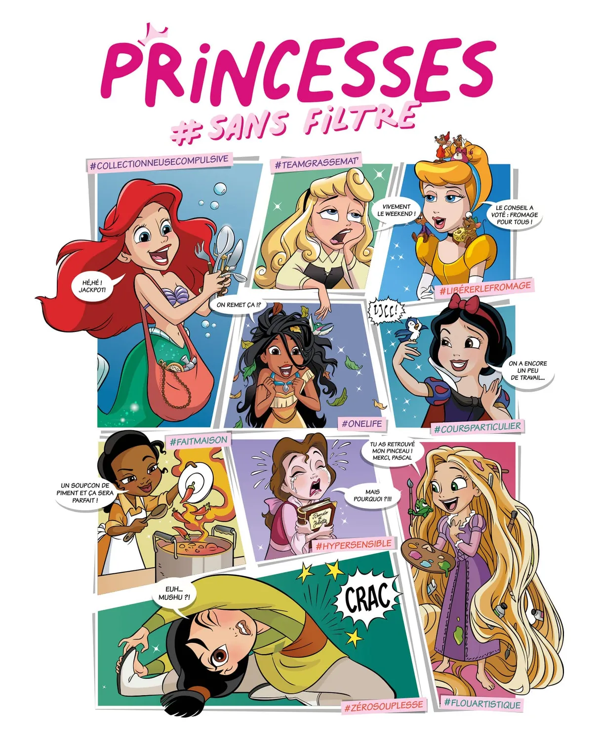 Pixgoodies Princesses sans filtre mug céramique 325 ml