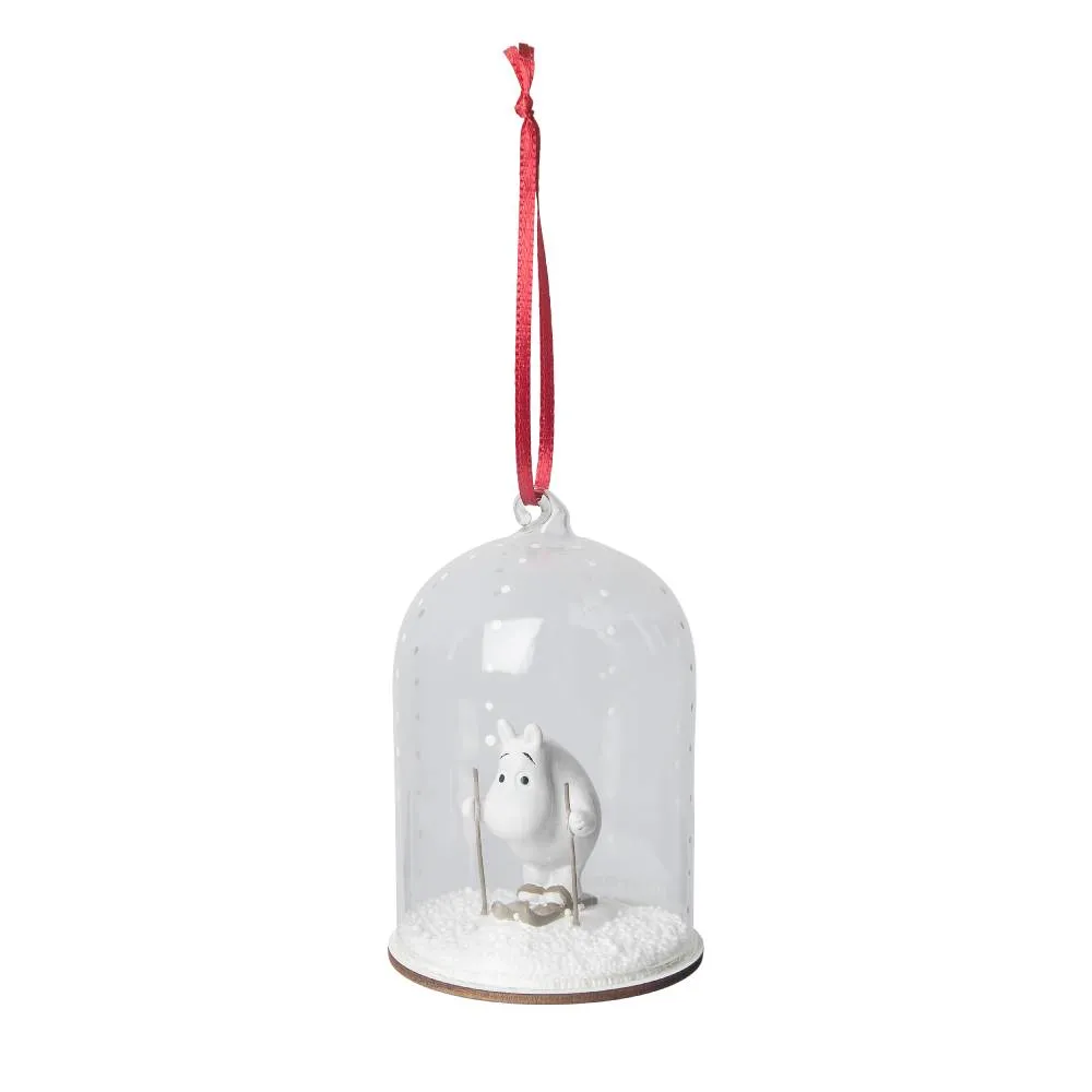 Moomintroll dôme décoration à suspendre ski 11 cm