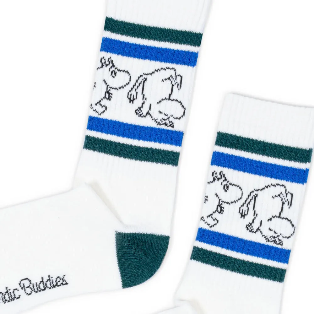 Moomintroll Retro chaussettes coton blanches