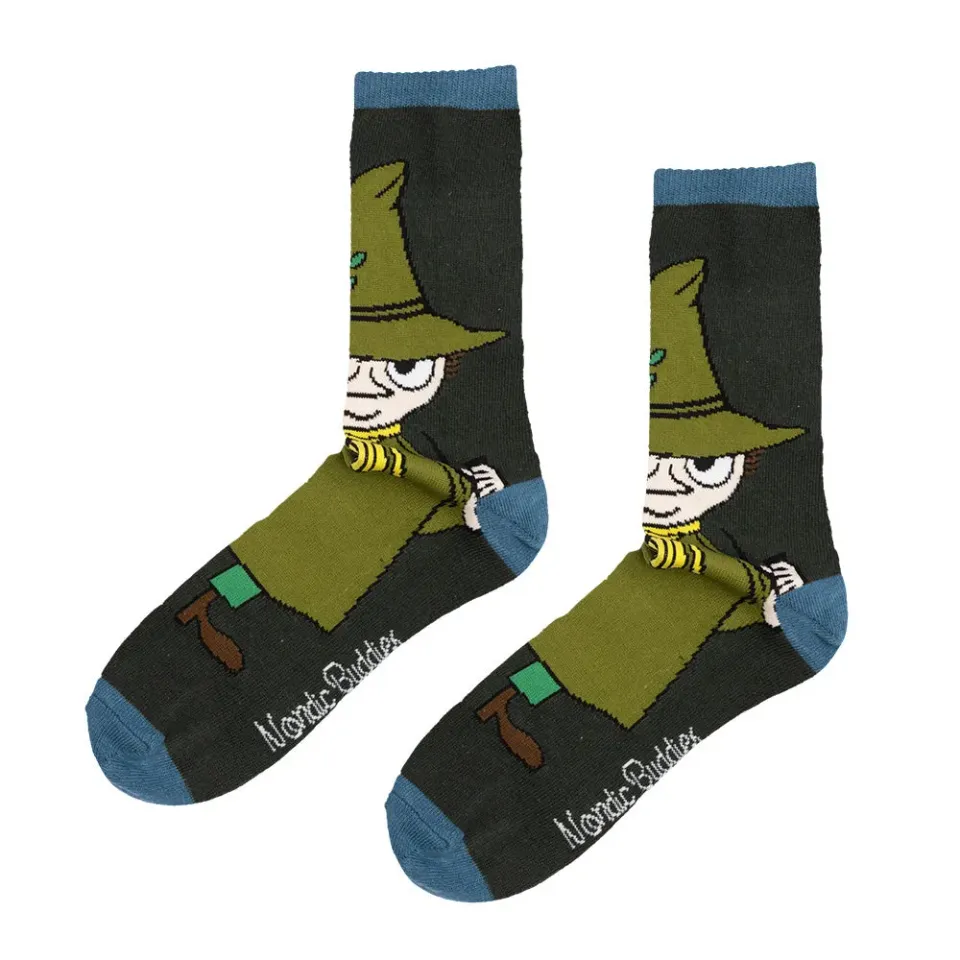 Moomintroll Classics Snufkin chaussettes vertes coton