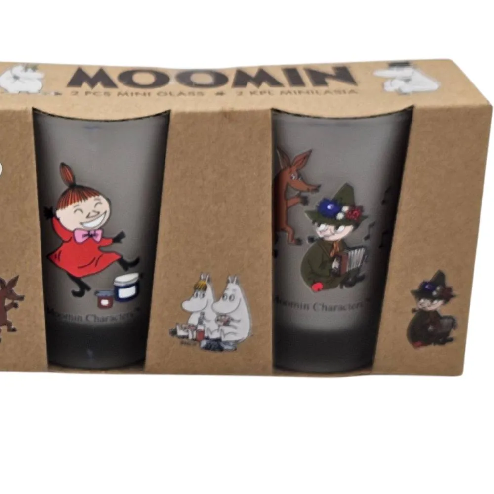 Moomintroll Little My Snufkin mini verres 5 cl lot de 2