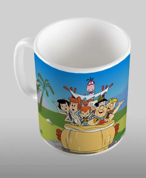 Pixgoodies Les Pierrafeu en VO : The Flintstones mug céramique