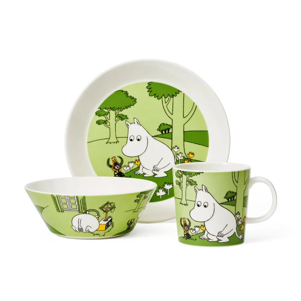 Moomintroll assiette verte 19 cm céramique