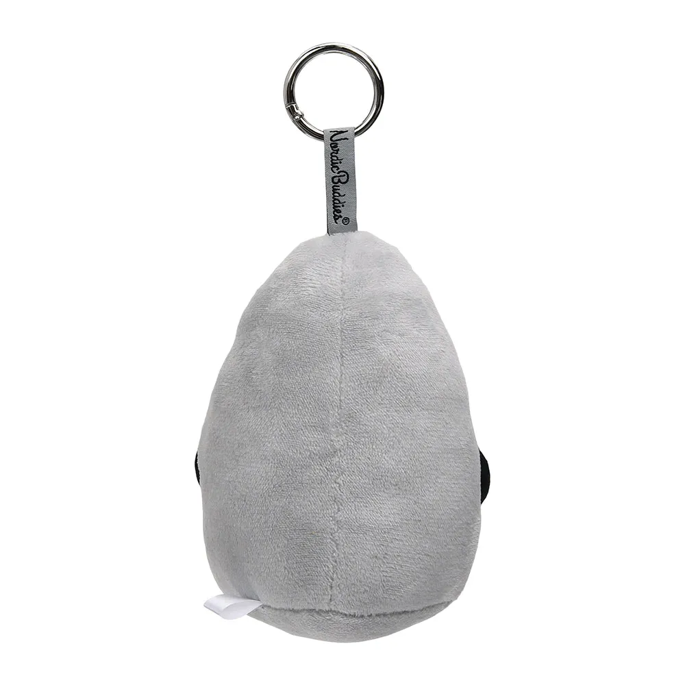 Moomintroll Groke porte-clés peluche gris 12 cm