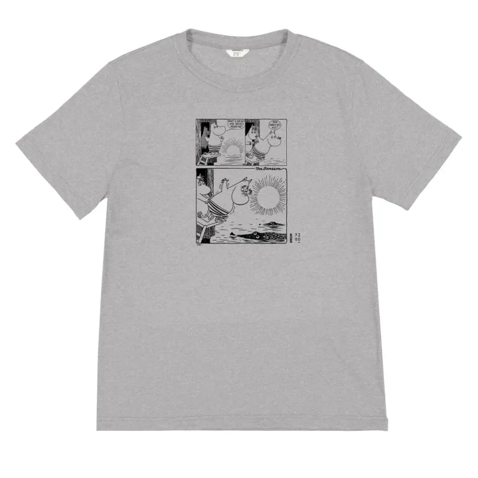 Moomintroll Morning Swim t-shirt gris