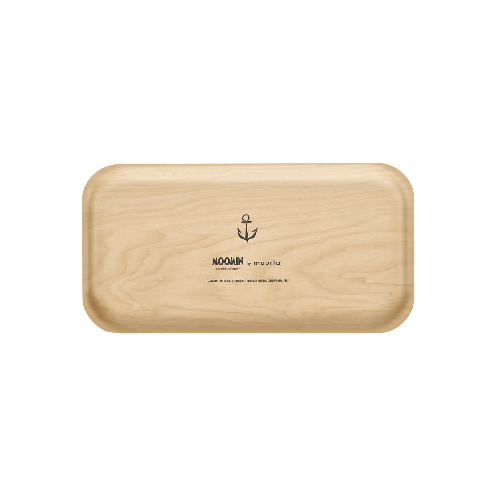 Moomintroll Sailors plateau bouleau 43 x 22 cm