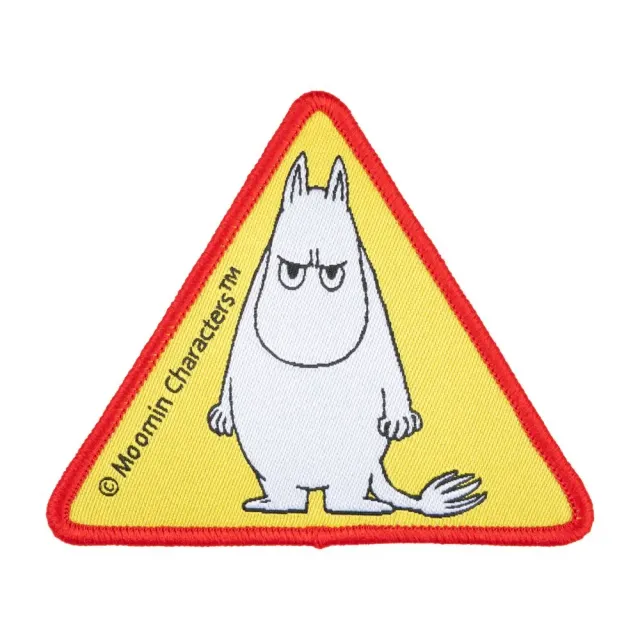 Moomintroll Anger patch thermocollant jaune en polyester
