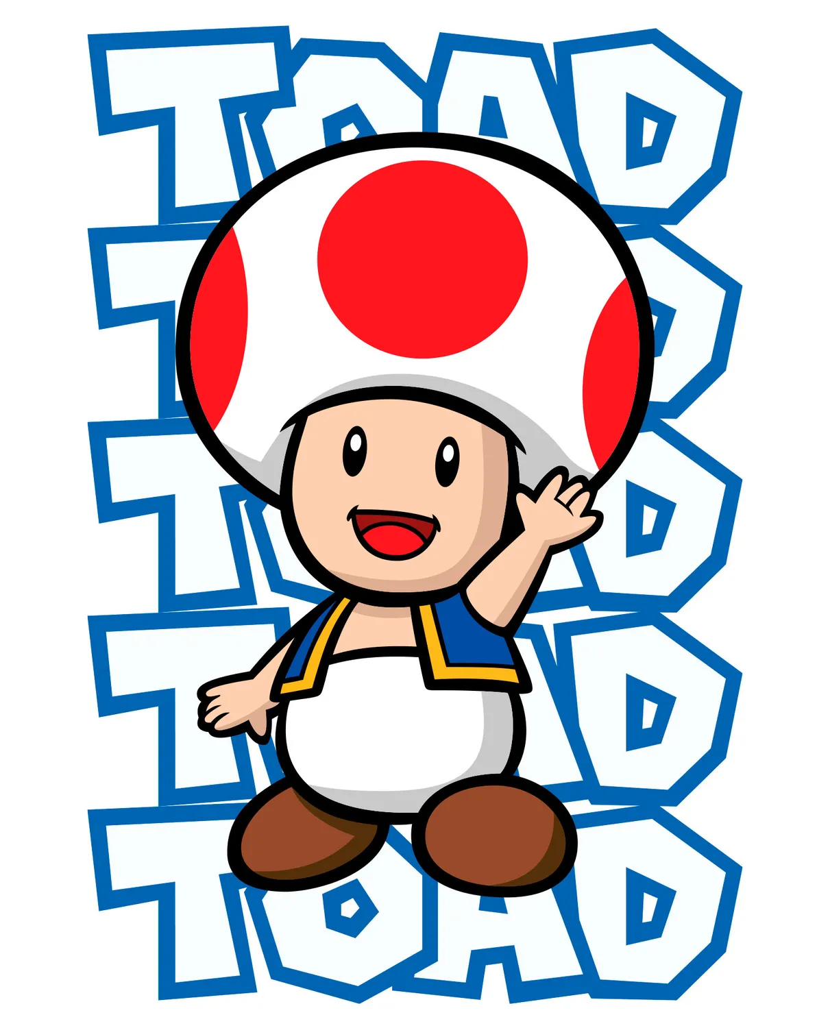 Pixgoodies Mario Toad t-shirt coton