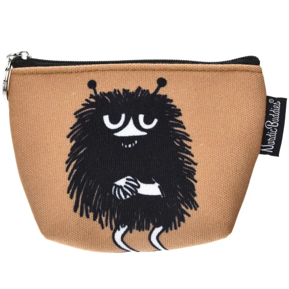 Moomintroll Stinky porte-monnaie marron toile 9x8 cm