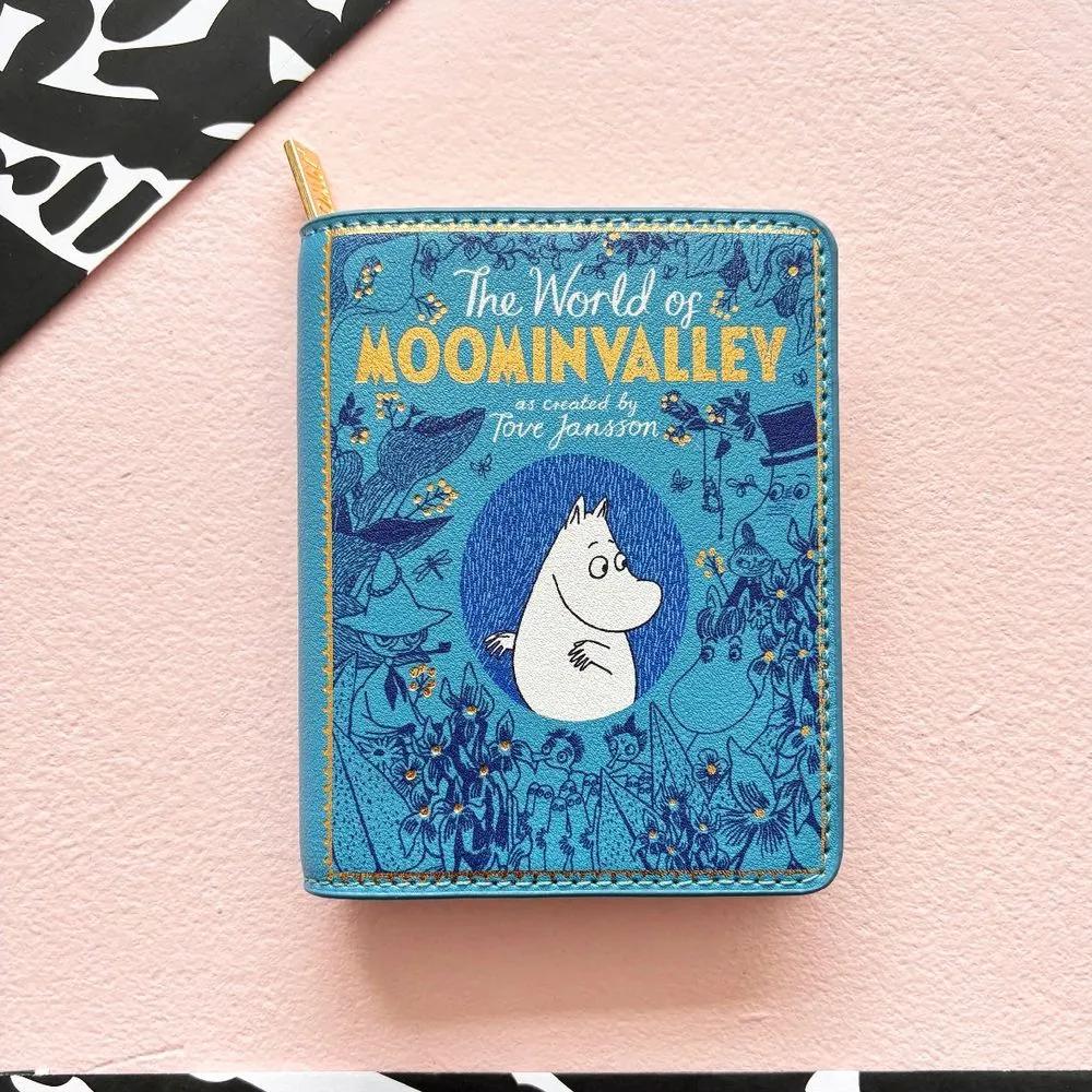 Moomintroll The World of Moominvalley portefeuille bleu zippé