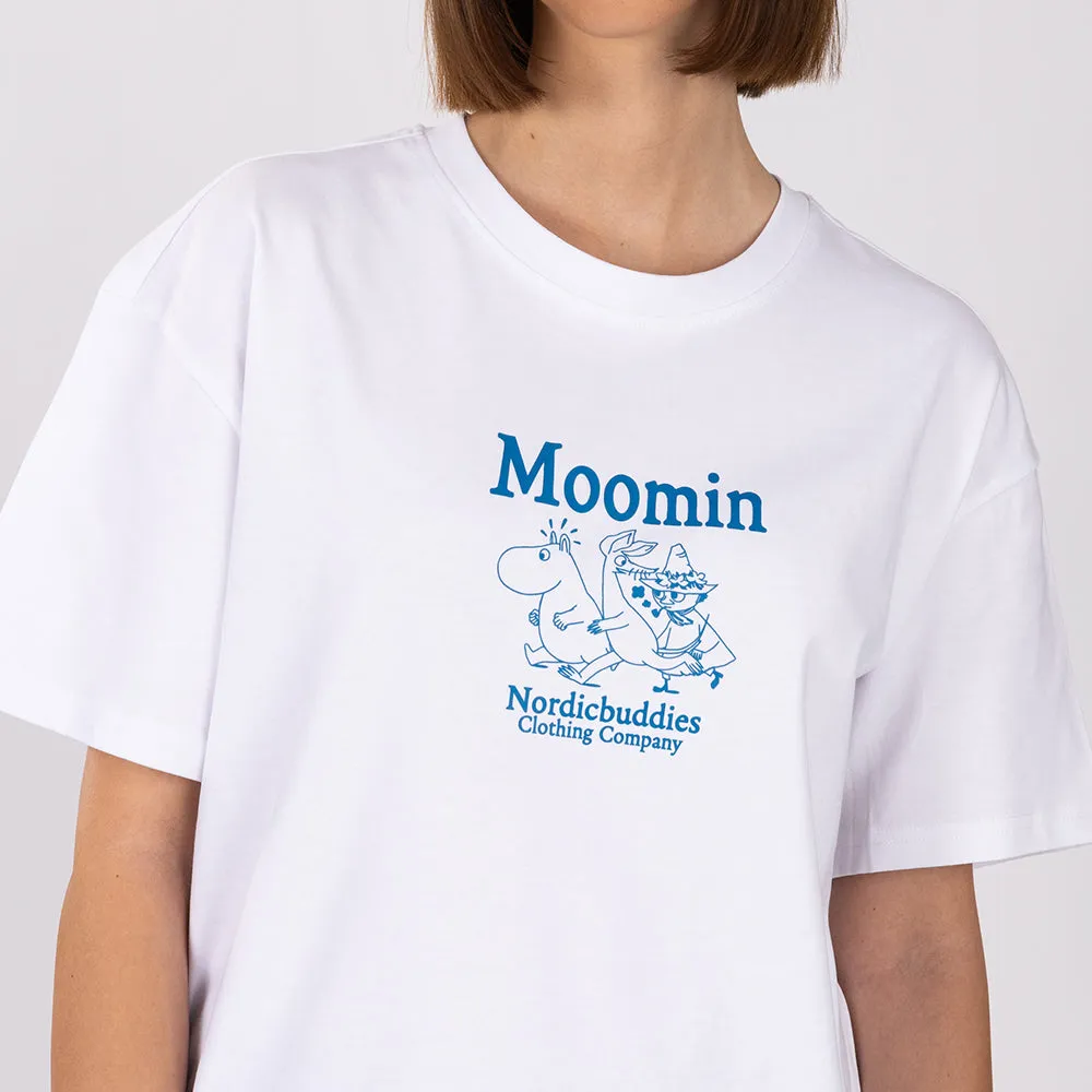 Moomintroll & Friends t-shirt blanc coton