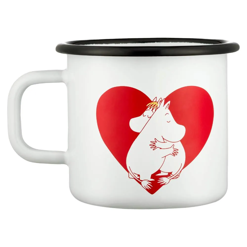 Moomintroll Heart mug émail amour