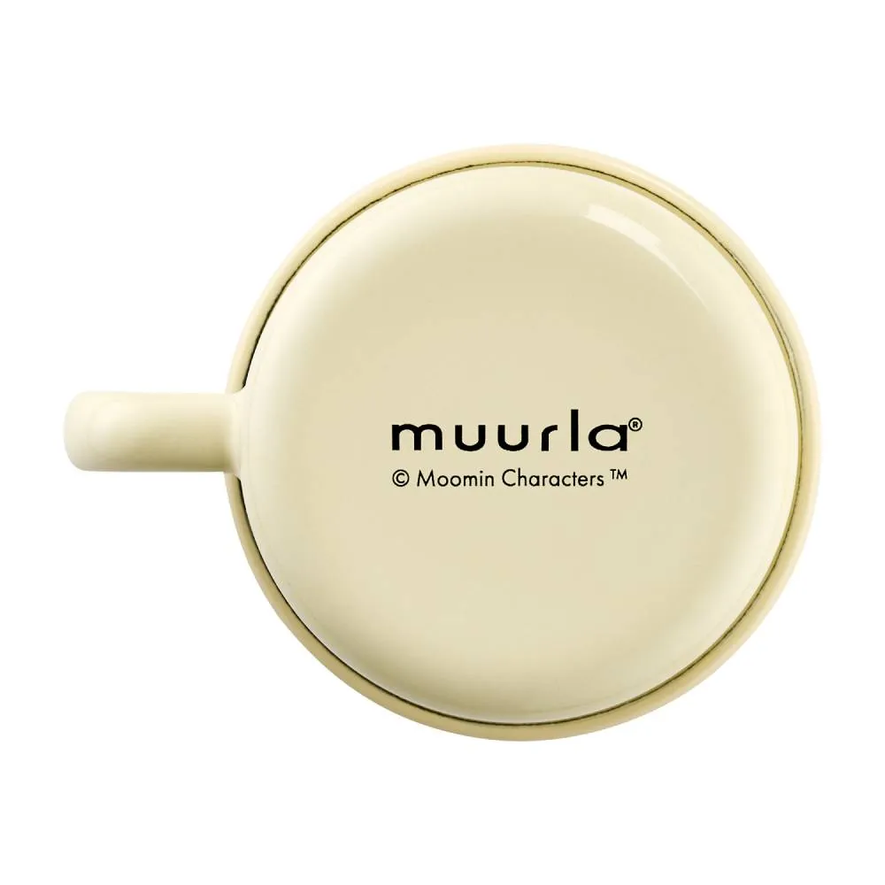 Moomintroll Meadow mug émail jaune 2,5 dl