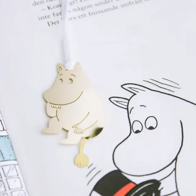 Moomintroll marque-page métal doré 4x7,5 cm