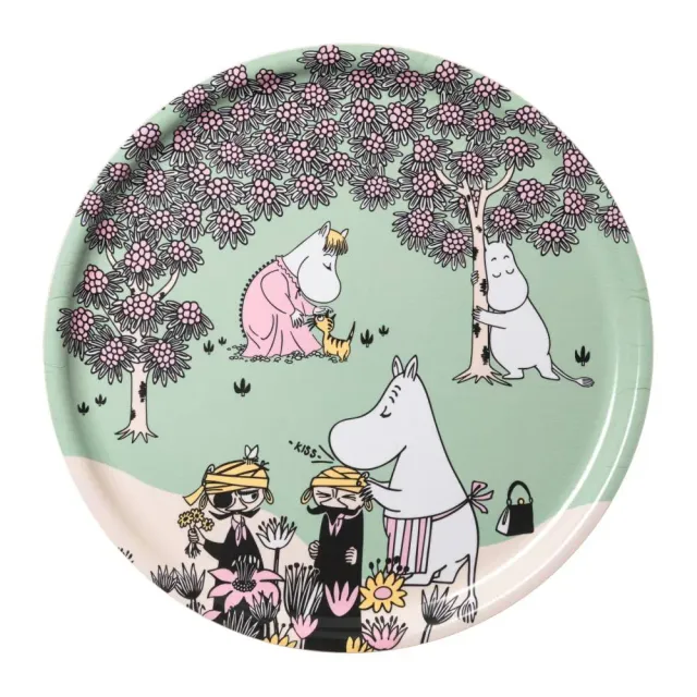 Moomin Arabia Loving Care plateau 35cm vert