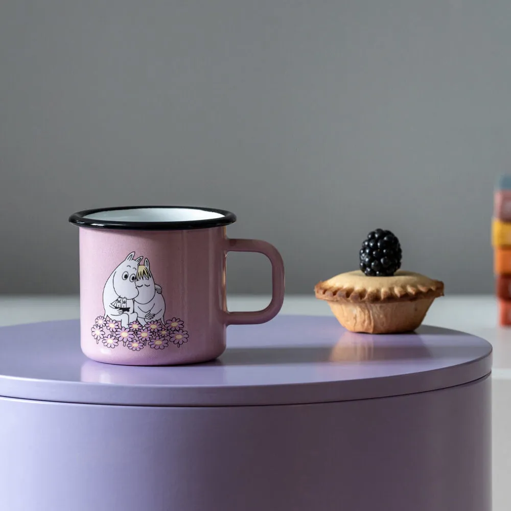 Moomintroll Together mug émaillé rose 37 cl